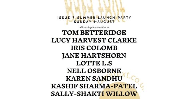 para text launch poster